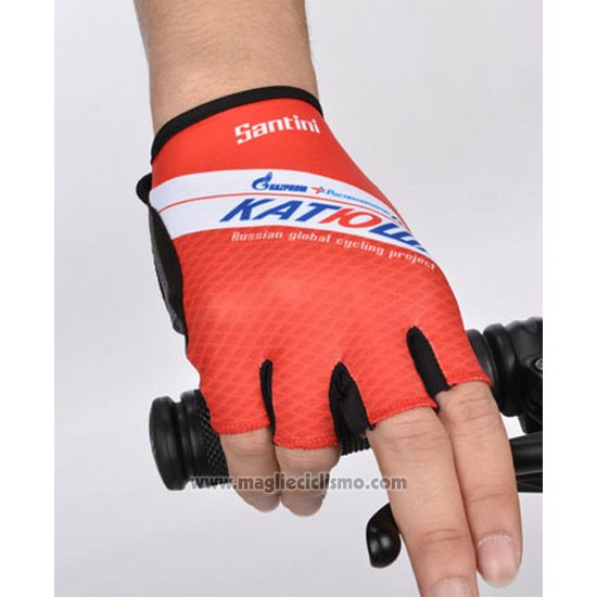 2014 Katusha Orica Guanti Corti Ciclismo